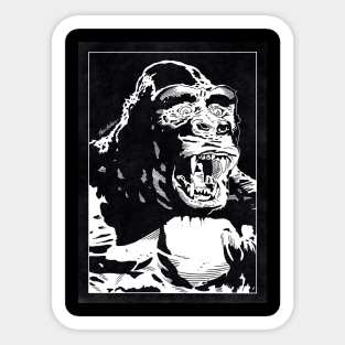 KING KONG (Black and White) Sticker